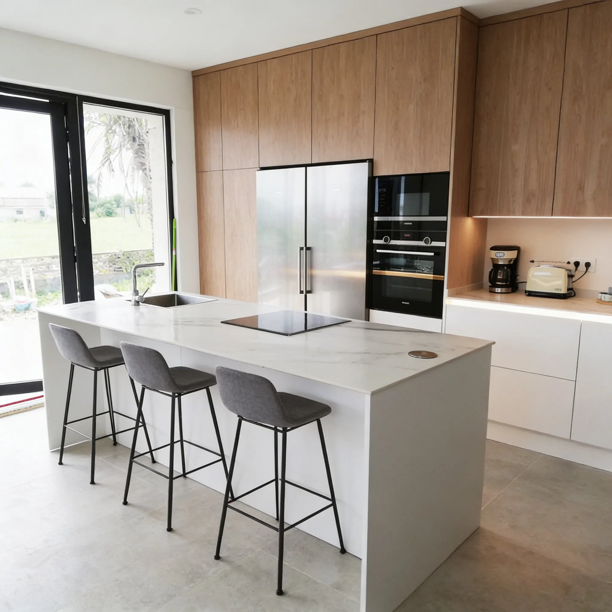 Cocina con office reformada en Majadahonda